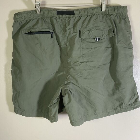 Eddie Bauer EBTEK Outdoor Hiking Shorts Buckle Waist Nylon Utility Green Men XXL - Picture 6 of 16